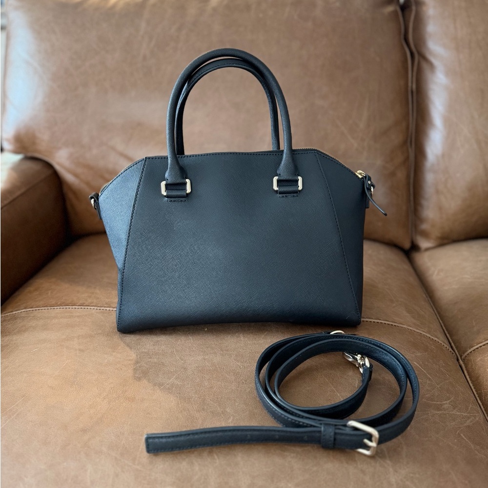 Kate Spade Pippa Black Satchel Handbag - Picture 2 of 8